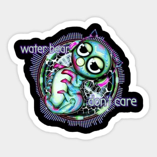 Waterbear don't care Sticker